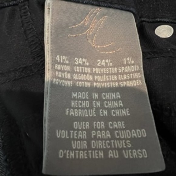 Melissa McCarthy Seven Skinny Blue Jeans Embroidery Size 4 Slimming Silhouette - Picture 10 of 12